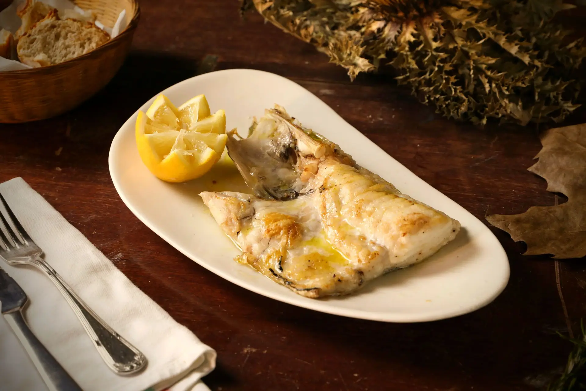 Bacalao al horno con limón y patata